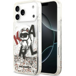 Karl Lagerfeld Etui Liquid Glitter Choupette Logo MagSafe do iPhone 17 Pro Max przezroczysty - (KLHMP17XLCHSCTDT)