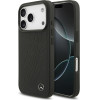 Mercedes Etui Leather Large Laurel Leave MagSafe do iPhone 17 Pro czarny - (MEHMP17L25ROOLK)