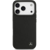 Mercedes Etui Leather Large Laurel Leave MagSafe do iPhone 17 Pro czarny - (MEHMP17L25ROOLK)