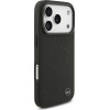 Mercedes Etui Leather Large Laurel Leave MagSafe do iPhone 17 Pro czarny - (MEHMP17L25ROOLK)