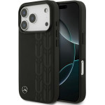 Mercedes Etui Leather Laurel Leaves MagSafe do iPhone 17 Pro czarny - (MEHMP17L25RDSLAK)