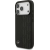 Mercedes Etui Leather Laurel Leaves MagSafe do iPhone 17 Pro czarny - (MEHMP17L25RDSLAK)