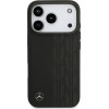 Mercedes Etui Leather Laurel Leaves MagSafe do iPhone 17 Pro czarny - (MEHMP17L25RDSLAK)
