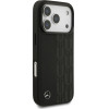 Mercedes Etui Leather Laurel Leaves MagSafe do iPhone 17 Pro czarny - (MEHMP17L25RDSLAK)