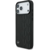 Mercedes Etui Leather Laurel Leaves MagSafe do iPhone 17 Pro Max czarny - (MEHMP17X25RDSLAK)