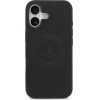 Mercedes Etui Leather Vintage Logo MagSafe do iPhone 17 czarny - (MEHMP17S25RICVLK)