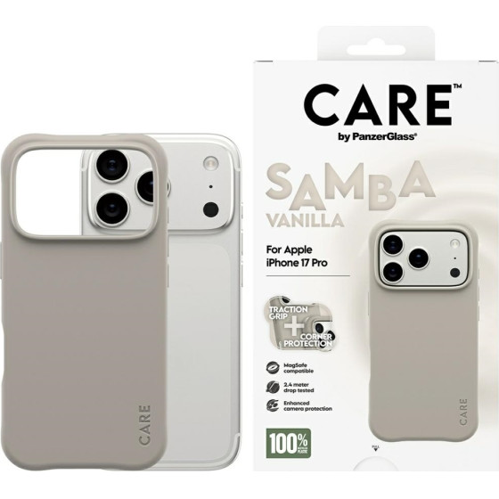 PanzerGlass Case CARE by Fashionable Samba MagSafe for iPhone 17 Pro vanilla - (CR73947)