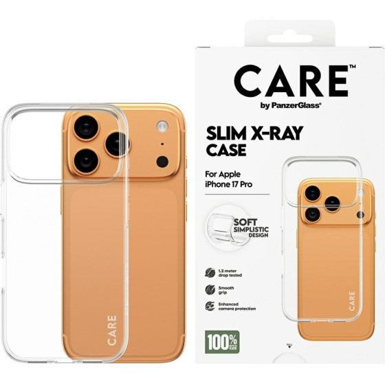 PanzerGlass Case CARE by Fashionable X-Ray Soft Basic for iPhone 17 Pro transparent - (CR84092)