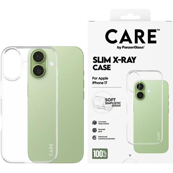 PanzerGlass Case CARE by Fashionable X-Ray Soft Basic for iPhone 17 transparent - (CR98808)