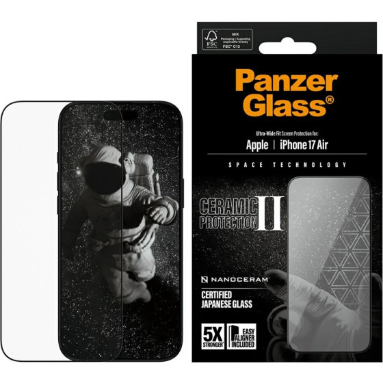 PanzerGlass Ceramic II Ultra-Wide Fit EasyAligner for iPhone Air - (PG15958)