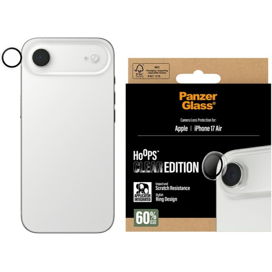 PanzerGlass Hoops Tempered Glass Lens Screen Protector for iPhone Air - (PG52773)