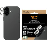 PanzerGlass Tempered glass lens protector Hoops Glitter for iPhone 17 / 16 / 16 Plus silver - (PG32465)