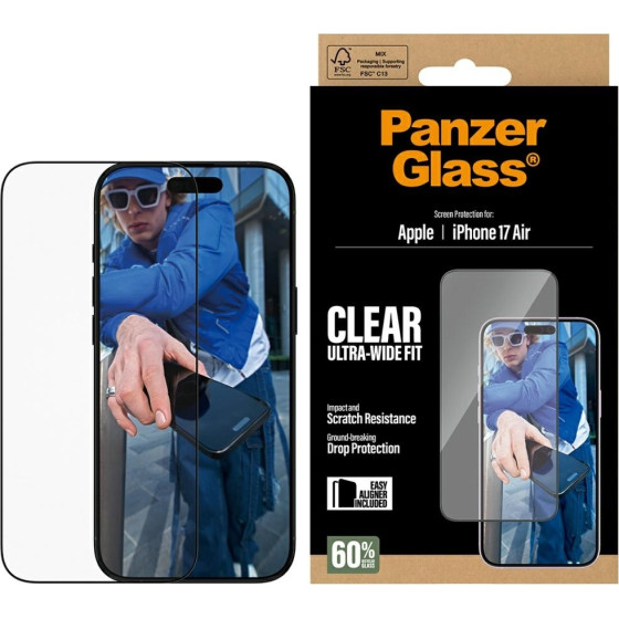 PanzerGlass Ultra-Wide Fit EasyAligner Tempered Glass for iPhone Air - (PG76830)