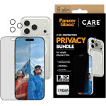 PanzerGlass Zestaw ochronny CARE by Flagship Privacy 3w1 Etui+Szklo Prywatyzujace+Lens do iPhon - (CR41097)