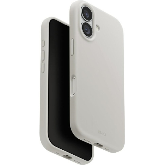 UNIQ Lino Case for iPhone 17 Magclick Charging Light Gray - (UNIQ-IP6.3(2025)-LINOMMGRY)