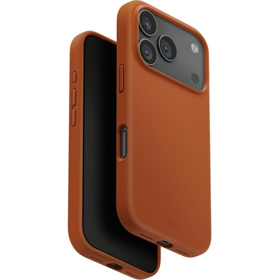 UNIQ Lino Case for iPhone 17 Pro Magclick Charging Orange - (UNIQ-IP6.3P(2025)-LINOMSORG)