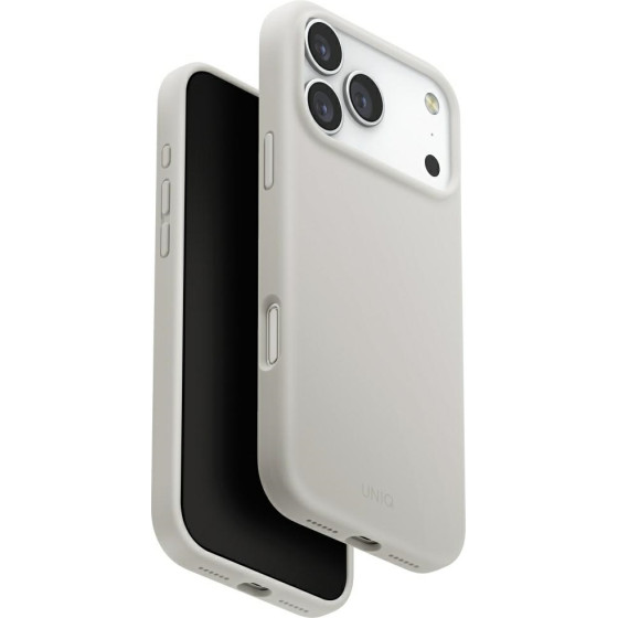 UNIQ Lino Case for iPhone 17 Pro Max Magclick Charging Light Gray - (UNIQ-IP6.9P(2025)-LINOMMGRY)