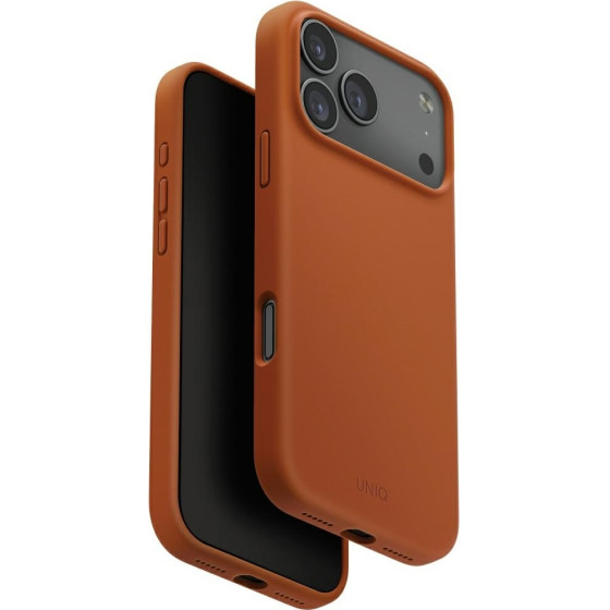 UNIQ Lino Case for iPhone 17 Pro Max Magclick Charging Orange - (UNIQ-IP6.9P(2025)-LINOMSORG)