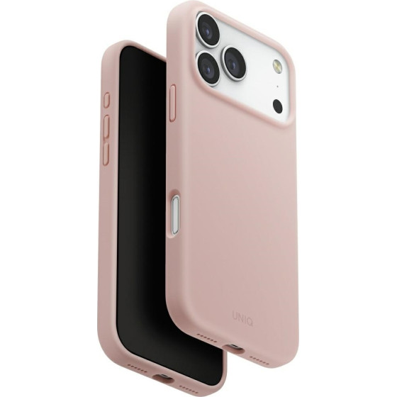 UNIQ Lino Case for iPhone 17 Pro Max Magclick Charging Pink - (UNIQ-IP6.9P(2025)-LINOMBPNK)