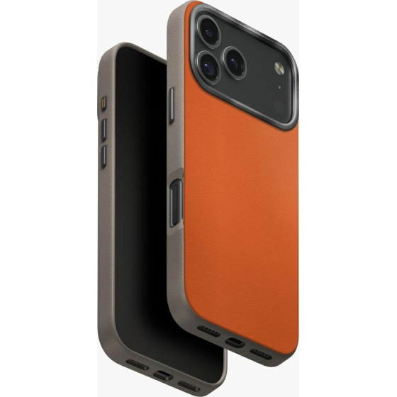 UNIQ Lyden DS Case for iPhone 17 Pro Magclick Charging Orange/Gray - (UNIQ-IP6.3P(2025)-LDSFORGFGRY)