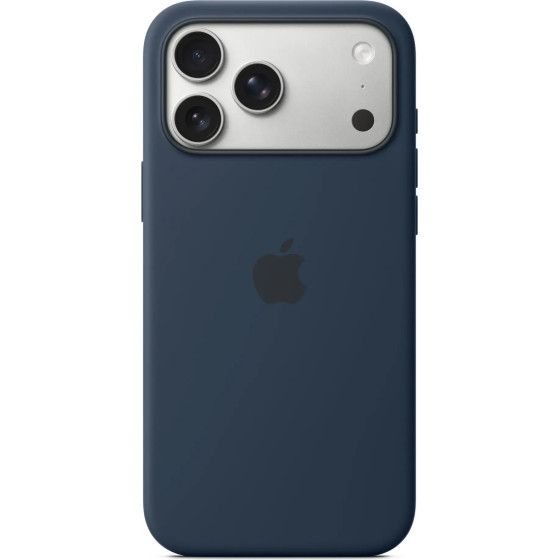 Apple iPhone 17 Pro Max Silicone Case with MagSafe Midnight - (MGFP4ZMA)