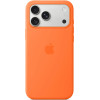 Apple iPhone 17 Pro Max Silicone Case with MagSafe Orange - (MGFL4ZMA)