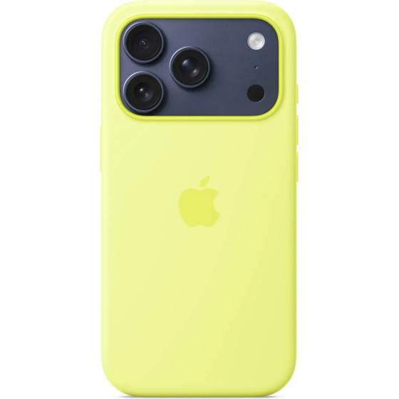Apple iPhone 17 Pro Silicone Case with MagSafe Neon Yellow - (MGFF4ZMA)