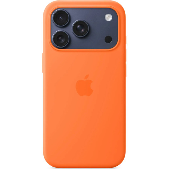 Apple iPhone 17 Pro Silicone Case with MagSafe Orange - (MGFE4ZMA)