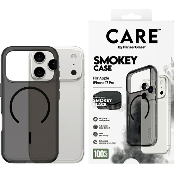 PanzerGlass CARE by Flagship Urban Explorer case in Black MagSafe for iPhone 17 Pro smoke - (CR68423)