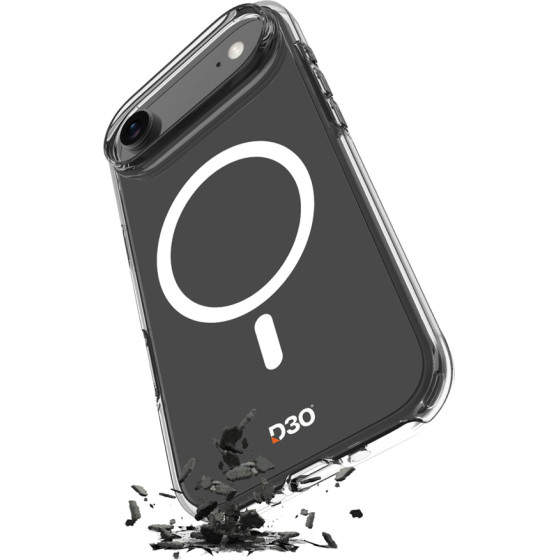 Puro Impact Clear D3O TPU+PC MagSafe Compatible Case for iPhone 17 Air - Transparent - (PUIPC1766IMPCLD3OTR)