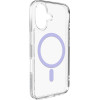 Puro Lite Mag TPU+PC Case Compatible with MagSafe for iPhone 17 - Transparent with Pink Ring - (PUIPC1763LITEMPINK)