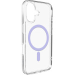 Puro Lite Mag TPU+PC Case Compatible with MagSafe for iPhone 17 - Transparent with Pink Ring - (PUIPC1763LITEMPINK)
