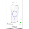 Puro Lite Mag TPU+PC Case Compatible with MagSafe for iPhone 17 - Transparent with Pink Ring - (PUIPC1763LITEMPINK)