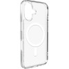 Puro Lite Mag TPU+PC Case Compatible with MagSafe for iPhone 17 - Transparent with White Ring - (PUIPC1763LITEMAGTR)