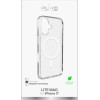 Puro Lite Mag TPU+PC Case Compatible with MagSafe for iPhone 17 - Transparent with White Ring - (PUIPC1763LITEMAGTR)