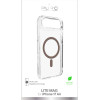 Puro Lite Mag TPU+PC Case Compatible with MagSafe for iPhone 17 Air - Transparent with Brown Ring - (PUIPC1766LITEMCHOC)
