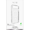 Puro Lite Mag TPU+PC Case Compatible with MagSafe for iPhone 17 Air - Transparent with White Ring - (PUIPC1766LITEMAGTR)