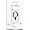 Puro Lite Mag TPU+PC Case Compatible with MagSafe for iPhone 17 Pro - Transparent with Black Ring - (PUIPC17P63LITEMBLK)