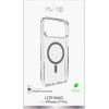 Puro Lite Mag TPU+PC Case Compatible with MagSafe for iPhone 17 Pro - Transparent with Gray Ring - (PUIPC17P63LITEMDKGR)