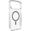 Puro Lite Mag TPU+PC Case Compatible with MagSafe for iPhone 17 Pro Max - Transparent with Gray Ring - (PUIPC17P69LITEMDKGR)