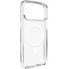 Puro Lite Mag TPU+PC Case Compatible with MagSafe for iPhone 17 Pro Max - Transparent with White Ring - (PUIPC17P69LITEMAGTR)