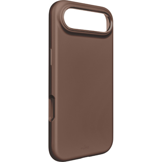 Puro Pure Icon Mag Pro Liquid Silicone Case for iPhone 17 Air, MagSafe Compatible, with Camera Protection and Aluminum Buttons - Brown - (PUIPC1766ICONMPCHOC)