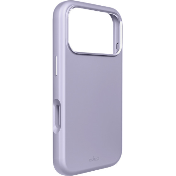 Puro Pure Icon Mag Pro Liquid Silicone Case for iPhone 17 Pro Max, MagSafe Compatible, with Camera Protection and Aluminum Buttons - Pink - (PUIPC17P69ICONMPPINK)