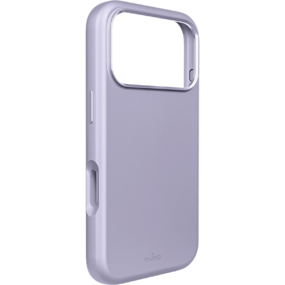 Puro Pure Icon Mag Pro Liquid Silicone Case for iPhone 17 Pro, MagSafe Compatible, with Camera Protection and Aluminum Buttons - Pink - (PUIPC17P63ICONMPPINK)