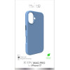 Puro Pure Icon Mag Pro Liquid Silicone Case for iPhone 17, MagSafe Compatible, with Camera Protection and Aluminum Buttons - Blue - (PUIPC1763ICONMPBLUE)