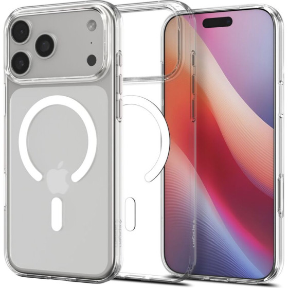 Spigen Liquid Crystal MagSafe Case for iPhone 17 Pro Max - Clear and White - (27946-0)