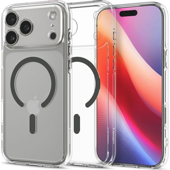 Spigen Ultra Hybrid MagSafe Case for iPhone 17 Pro Max - Clear Gray - (27932-0)