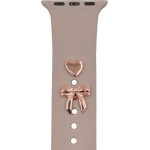 TFO Pin Charms set for watch straps bow rose gold