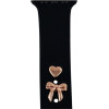 TFO Pin Charms set for watch straps bow rose gold