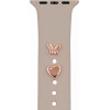 TFO Pin Charms set for watch straps butterfly rose gold